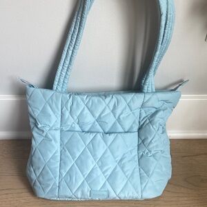 Vera Bradley Sky Blue Quilted Shoulder Bag